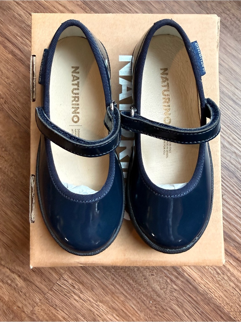 Naturino Navy Patent Mary Jane Girls' Dress Shoes